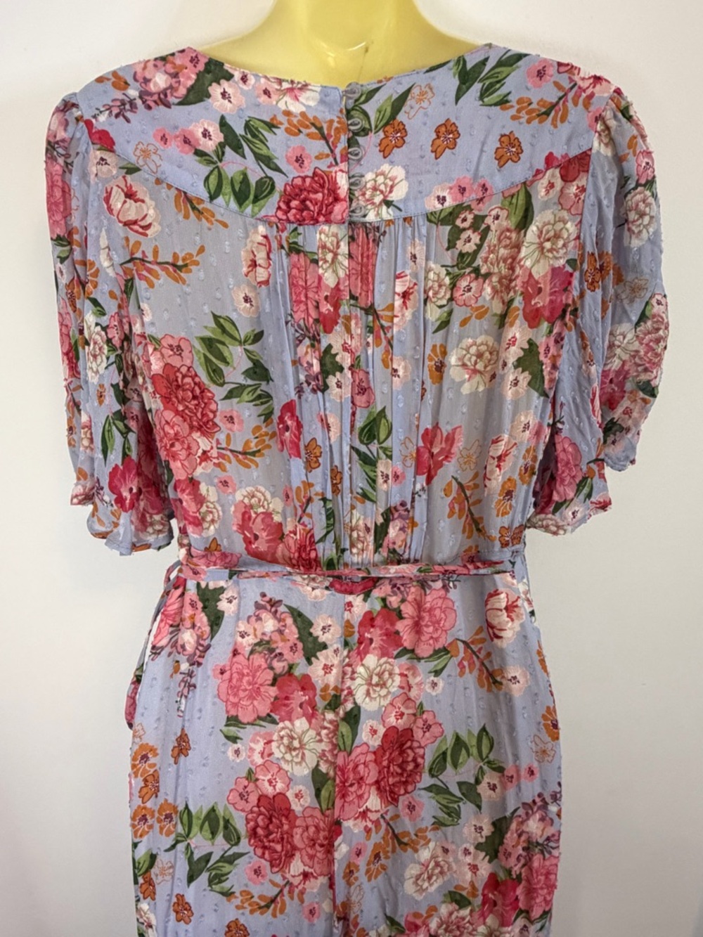 by TiMo Floral Wrap Maxi Dress in Lavender with Pink Bloom - Picture 6 of 10